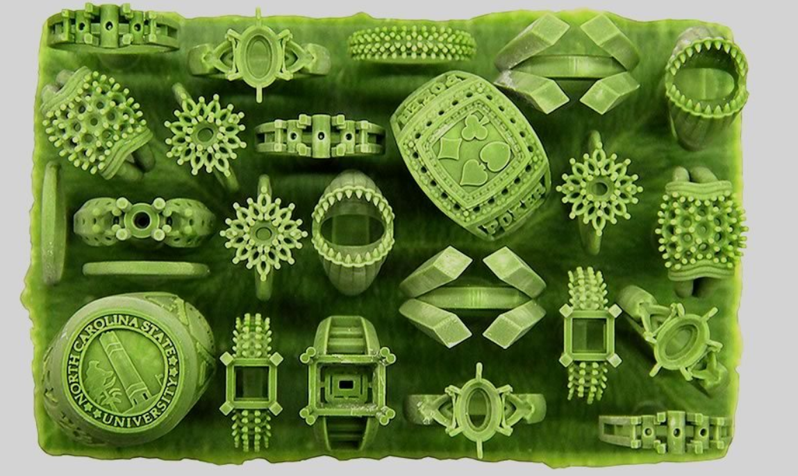 3Dプリント出力ジュエリーパターン