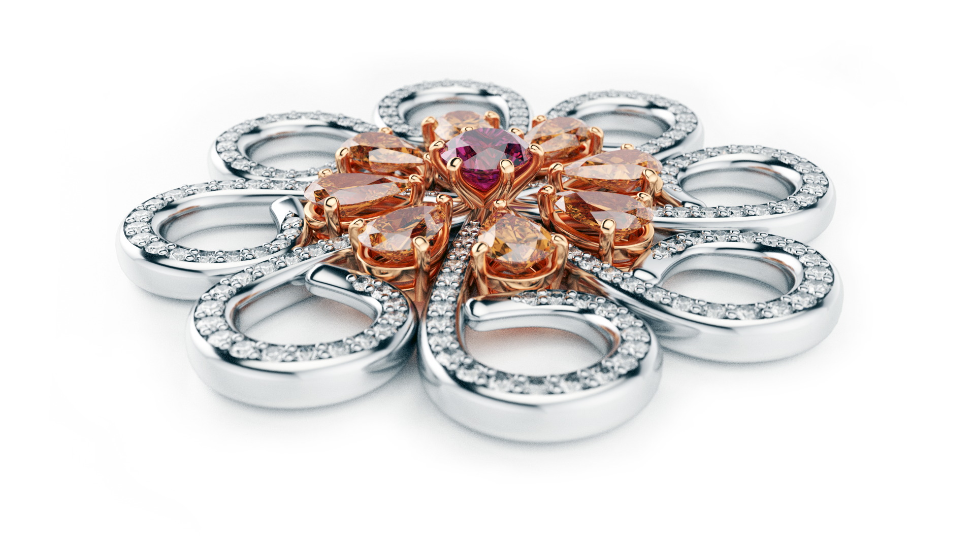 ブローチ 3Dモデリング